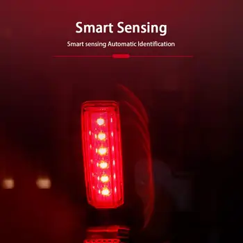 

Neptune Bicycle Light Waterproof Smart Sensing Brake Bike Taillight USB Rechargeable Long working Time LED Riding Rear Light