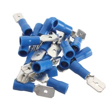 MDD2-250 16-14 AWG мужской предварительно изолирующий шарнир Европейского типа проводки 100 в 1 комплект