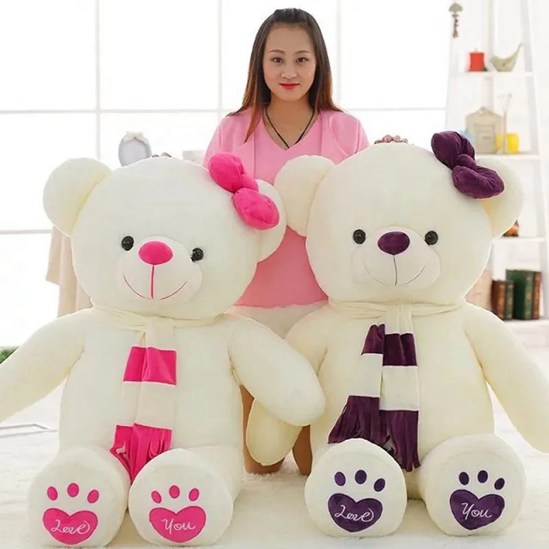 

Hot Selling Baby Bear with Scarf Creative Cartoon Plush Toy Doll-Processing Customizable Logo Recruit Agents