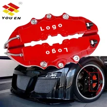 YOUEN ABS Plastic Truck 3D Red Useful Car Universal Disc Brake Caliper Covers Front Rear Auto Universal Kit