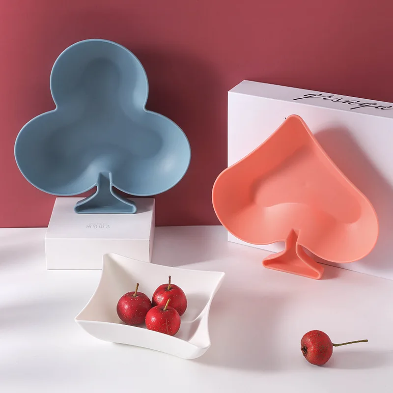 Покер конфетная тарелка домашняя творческая Фруктовая тарелка журнальный столик для гостиной ящик для хранения орехов Дыня Семена тарелка для сухих фруктов коробка для закусок