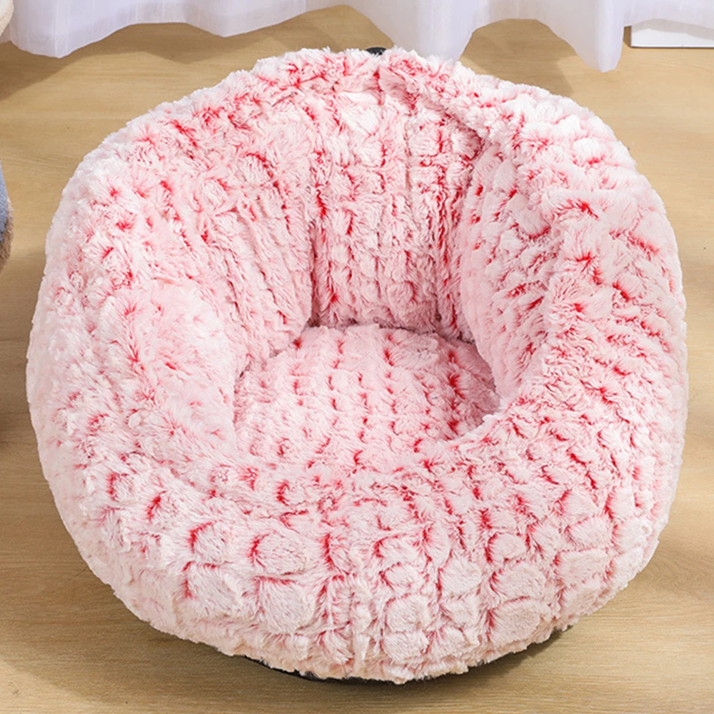 Adjustable Pink Хит, коврик для кровати для домашних животных, кошек, собак, теплые мягкие дышащие плюшевые подушечки для собак, кошек, регулируемое спальное гнездо, ковер, S-XL - Цвет: Adjustable Pink