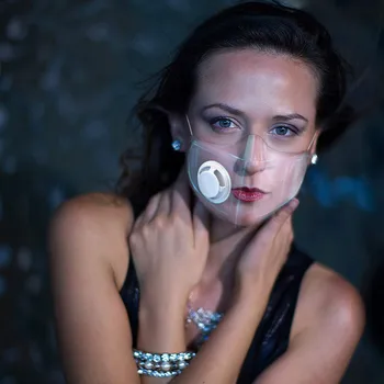 

Fast Delivery Within 24 Hours Máscara Fashion Durable Mask Face Combine Plastic Reusable Clear Face Mask Shield Bandage