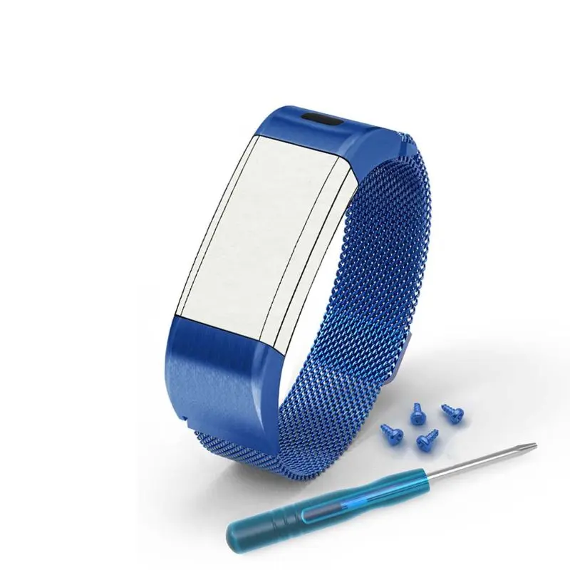 Магнитный ремешок для часов из нержавеющей стали для Garmin Vivosmart HR+ Approach X10 X40