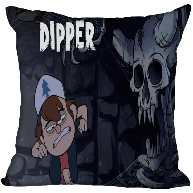 Gravity Falls Pillow Case Cartoon For Home Decorative Pillows Cover Invisible Zippered Throw PillowCases 40X40,45X45cm - Цвет: 10