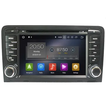

2Din Car Multimedia Player GPS Android 10 4+64 DVD Automotivo Radio For Audi A3 8P/A3 8P1 3-door Hatchback/S3 8P/RS3 Sportback