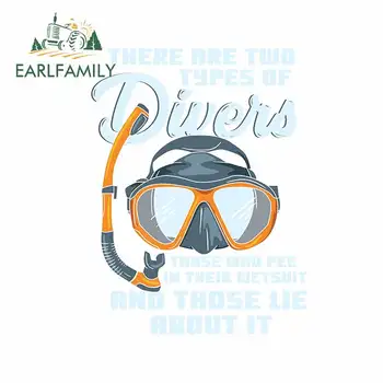 

EARLFAMILY 13cm x 9.8cm for Two Year of Diver Trunk Car Stickers Anime Windshield Decal Refrigerator Occlusion Scratch Graphics