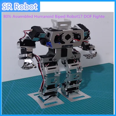 80% Собранный гуманоид Biped Robot17 DOF Fighter с талией палец DIY Роботизированная модель