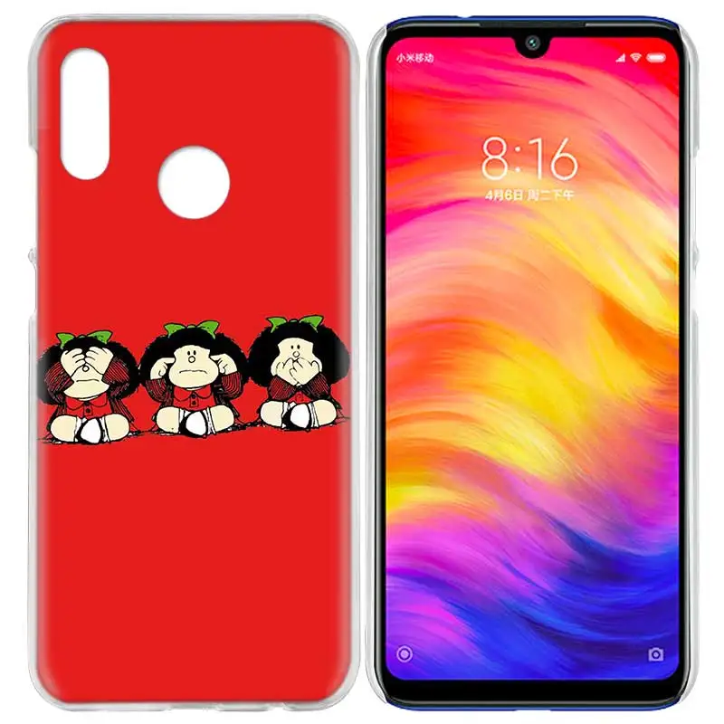 Case Cover for Xiaomi Redmi Note 7 7A 7S 6 6A 5 Y3 K20 Mi 8 9T CC9 CC9E A1 A2 A3 Play F1 Lite Pro Plus Mafalda Anime