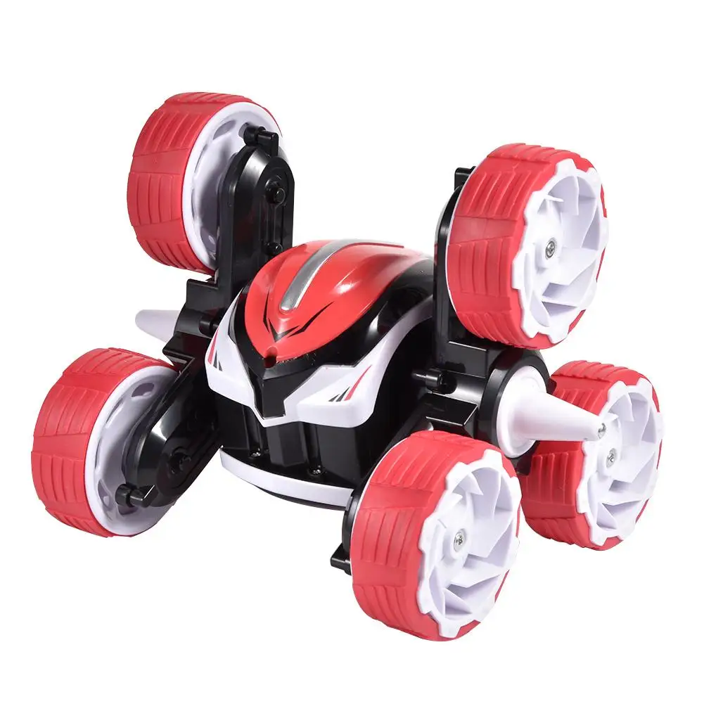 2,4G Беспроводной 6-колесный RC Stunt автомобилей 4-канальный видеорегистратор 360 градусов галтовочная транспортных средств дистанционного Управление автомобиля игрушки для мальчиков и девочек