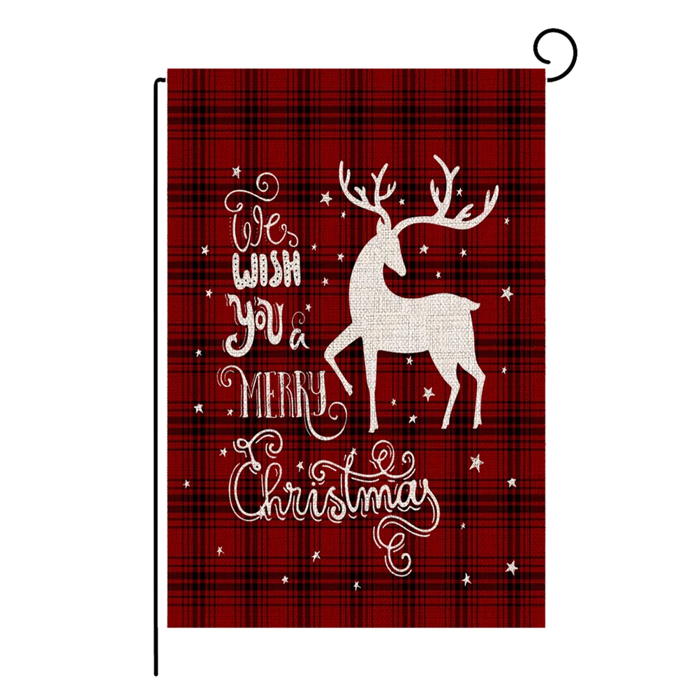 24 Рождественский Садовый флаг домашний Рождественский двор автомобильный принт флаг зимний сад двор год наружные украшения для двора газон сад - Цвет: 24