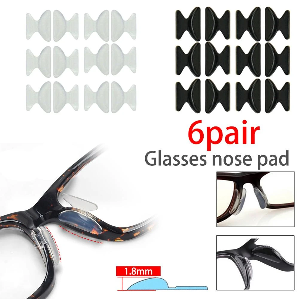 Силиконовые Накладки Носовые Упоры Для Очков 6 Пар 10 - Nose Pads ...