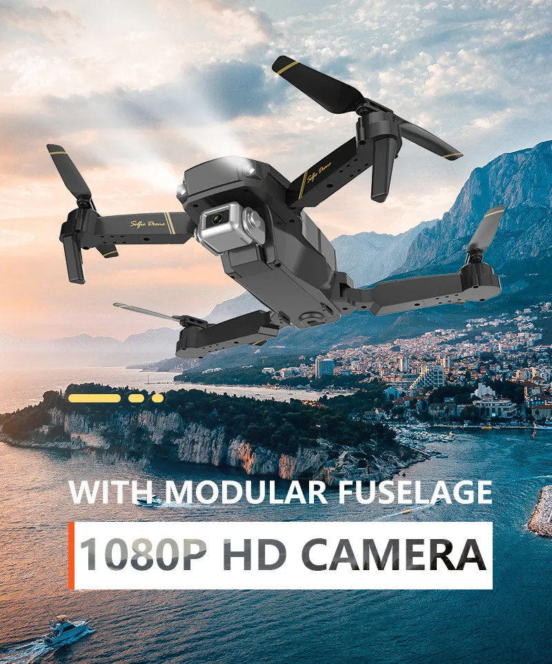 Радиоуправляемый Дрон с камерой HD 1080P 120 ° Широкий угол одна кнопка обратная дорожка полет самостоятельный Дрон Квадрокоптер Радиоуправляемый вертолет FPV игрушечные дроны