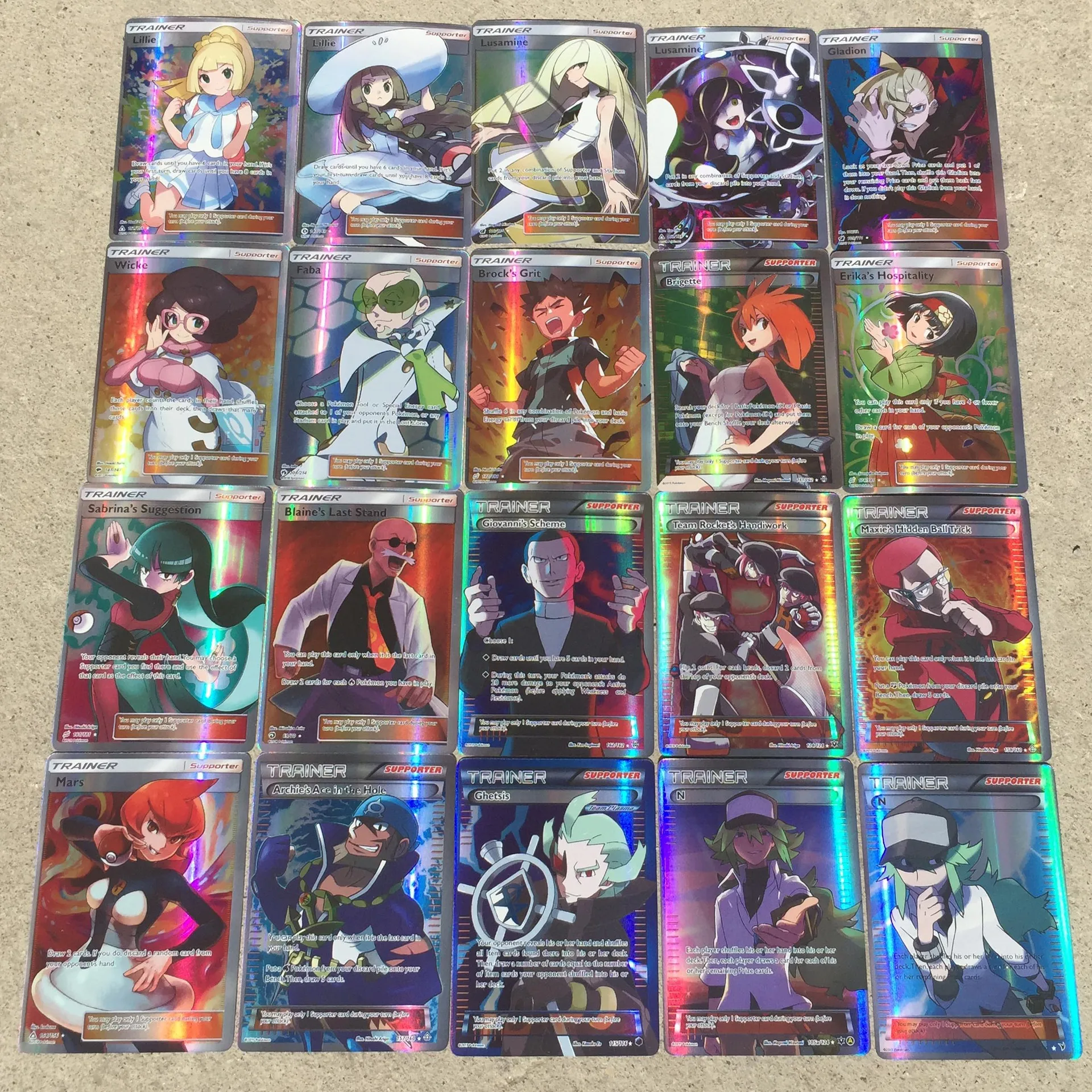 

120Pcs ( Gx + Trainer ) Sun/Moon Game Collection 6.3*8.8CM Cards