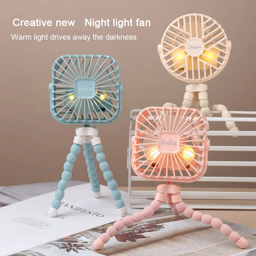Fan Third Gear Exquisite Tripod Handheld Portable 2.5W USB Rechargeable Desktop Mini Air Cooler Summer 3600mA 6 | Дом и сад