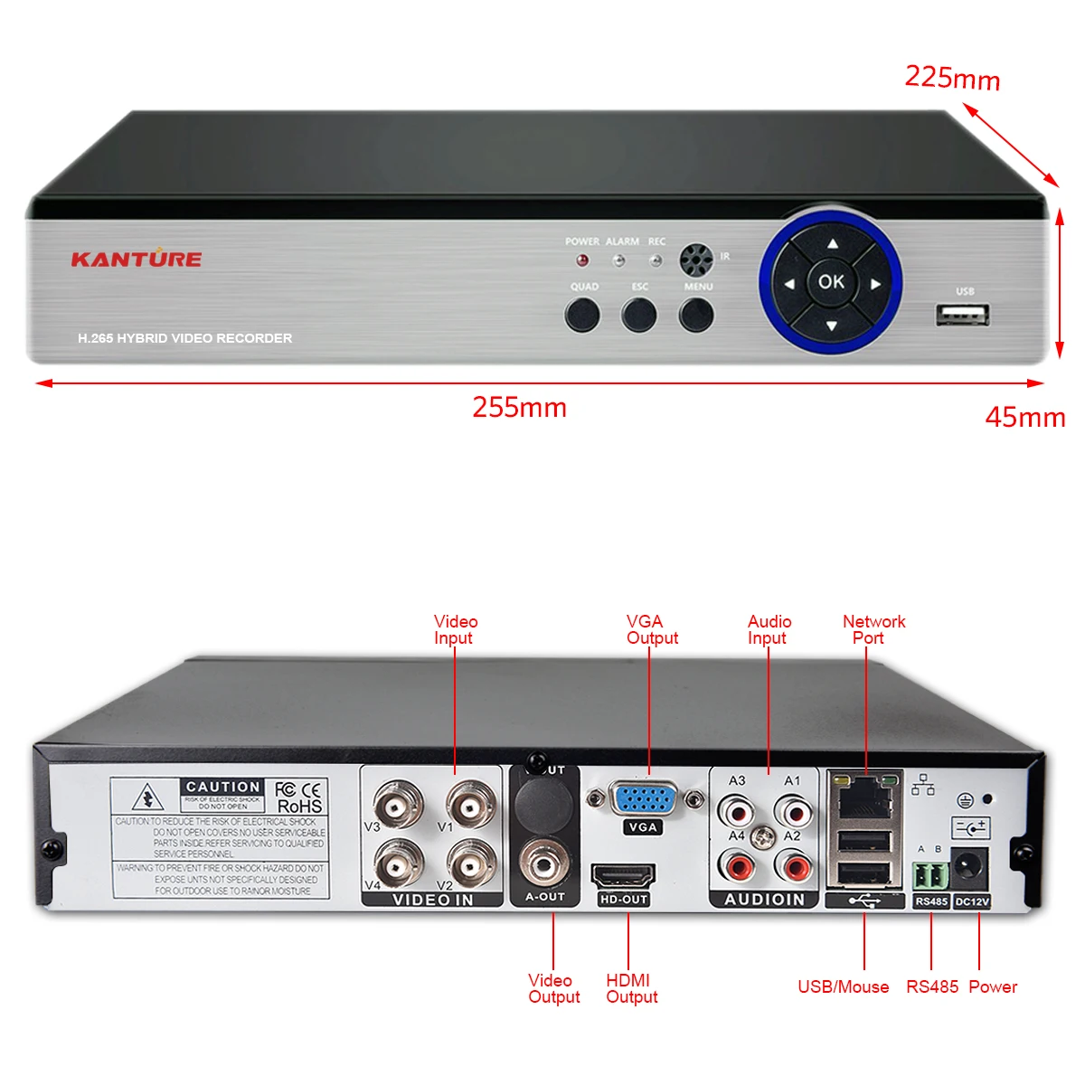 KANTURE h.265+ 4CH 8CH 4K Ultra HD cctv dvr система 8MP ночного видения камера безопасности комплект 4K Водонепроницаемая камера видеонаблюдения