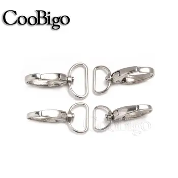 

500pcs Metal Lobster Clasp Swivel Eye Trigger Clip Clasp Snap Hook Luggage Bag Dog Buckle Hanger DIY Sewing Key chain Buttons