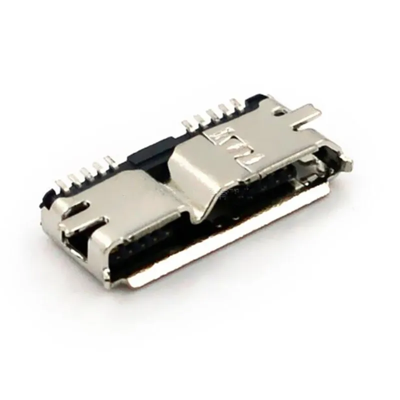 100 шт. Micro USB 3,0 B Тип SMT гнездо SMD2 10pin USB разъем для мобильных жестких дисков интерфейс передачи данных
