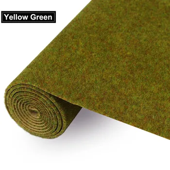 1pc/2pcs 0.4mX1m Grass Mat 2mm Thick Yellow Green Artificial Lawn Carpet Architectural Layout CP135