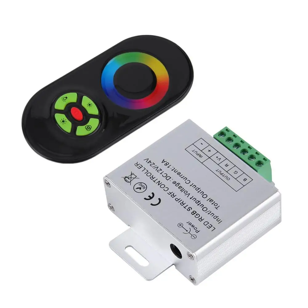 

NEW Touch RGB controller DC12V 24V Wireless LED Controller RF Touch Panel LED Dimmer RGB Remote Controller
