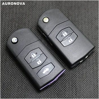 

AURONOVA New Replace Key Shell for Mazda Demio 2 3 5 6 M2 M3 M5 M6 CX7 CX9 RX8 MX5 MPV Replace Car Key Fob Case Shell Cover