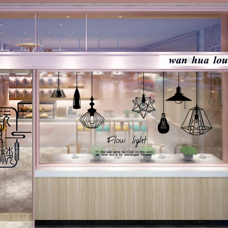 Кофейня наклейка чашка с молочным чаем виниловый художественный Настенный декор