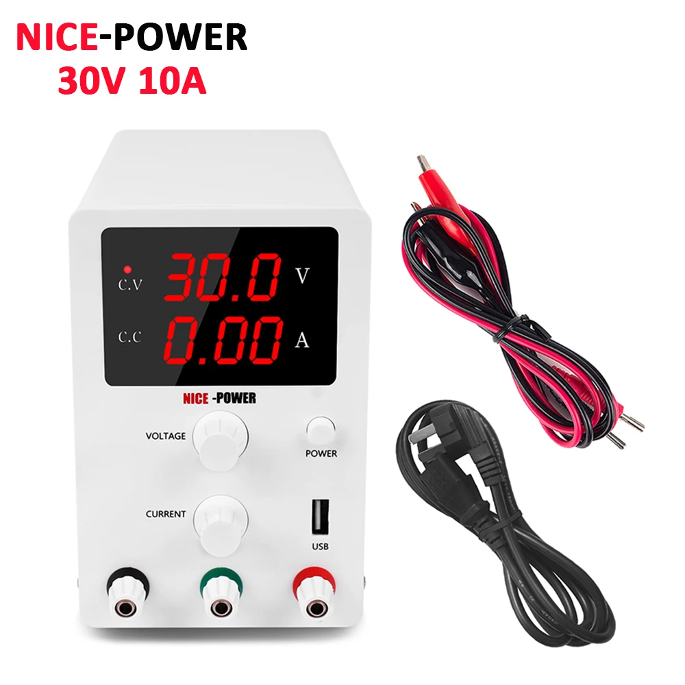 DC Switching Bench Power Supply Adjustable Laboratory 30v 10a Digital Power Supplies Power Source 110V 220V Bench Source-0