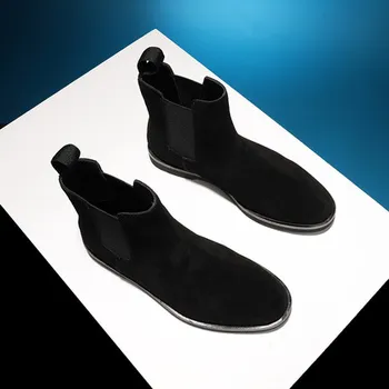 

2019 winter Martin boots female bare boots leather flat matte Chelsea short boots spring and autumn single ankle boots