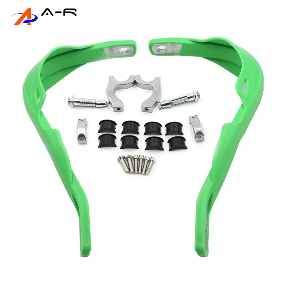 22 мм 25 мм 28 мм защита рук протектор для Kawasaki Suzuki Honda Yamaha KTM SX EXC XCW SMR Moto Dirt Bike квадроциклы руль - Цвет: Зеленый