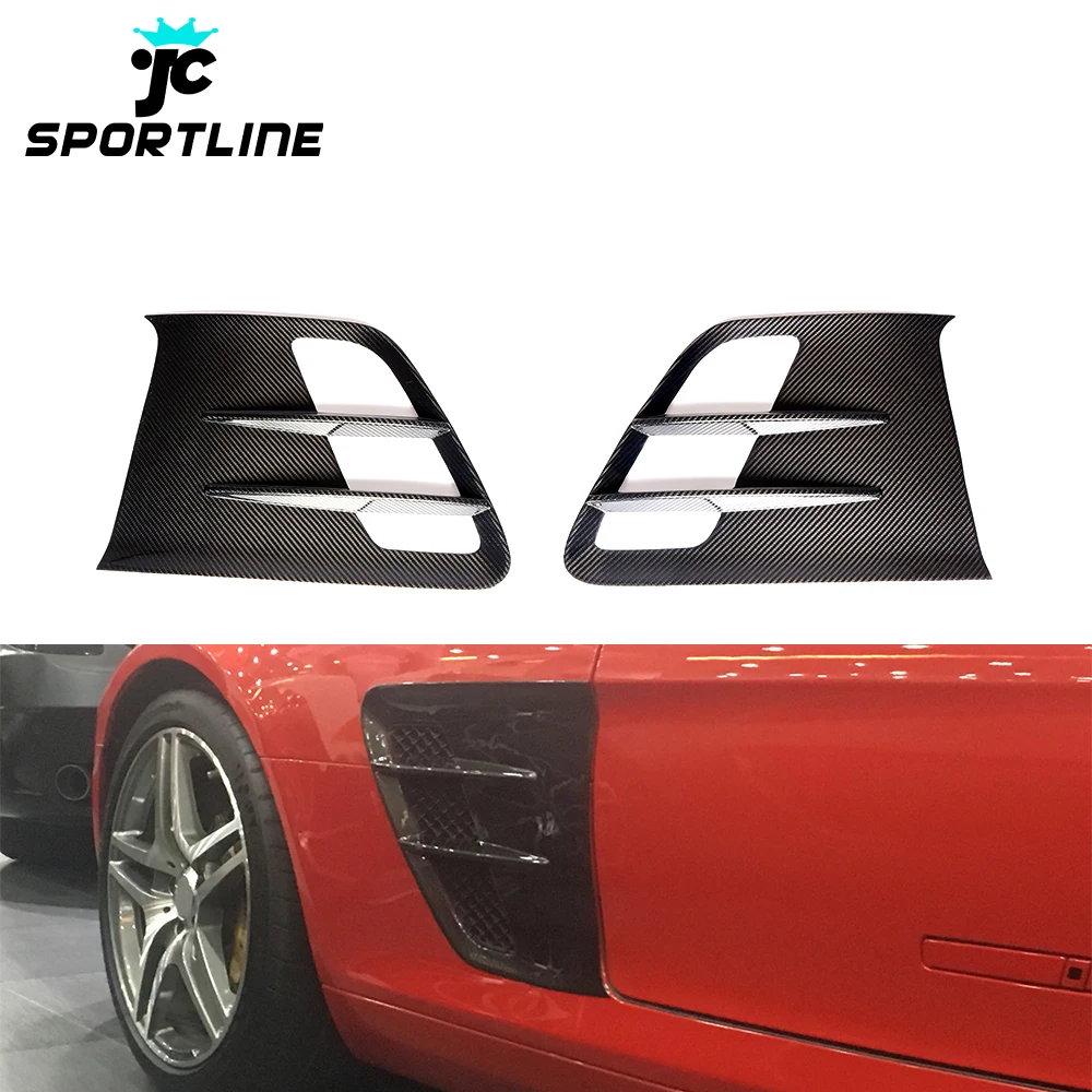 

Dry Carbon Fiber C197 Car Fender Vents Scoop Trim for Mercedes Benz R197 SLS AMG GT 2010-2014