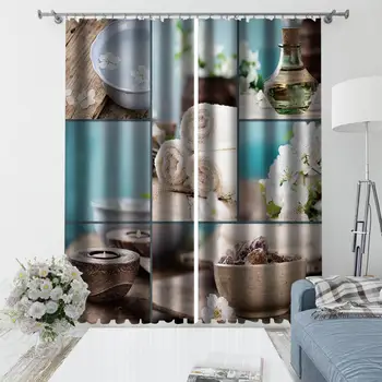 

Fresh curtains 3d curtains new bay window balcony thickened windshield blackout curtains