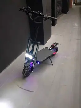 

Free ship NO customs tax 11" Electric Scooter double motors 60V 4000W 35AH Folding Electric skateboard hoverboad scooters