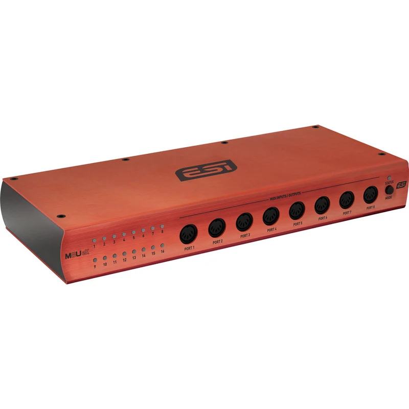 ESI M8U eX 16포트 USB 3.1 Gen 1 MIDI 인터페이스(USB 허브 포함) 16개 전문 MIDI 포트