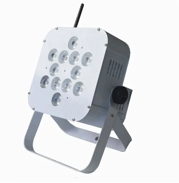 E-6pcs с rechargebale чехол батарея беспроводной светодиод плоский par 12x18watt 6 в 1 2,4 г беспроводной DMX 512 Control