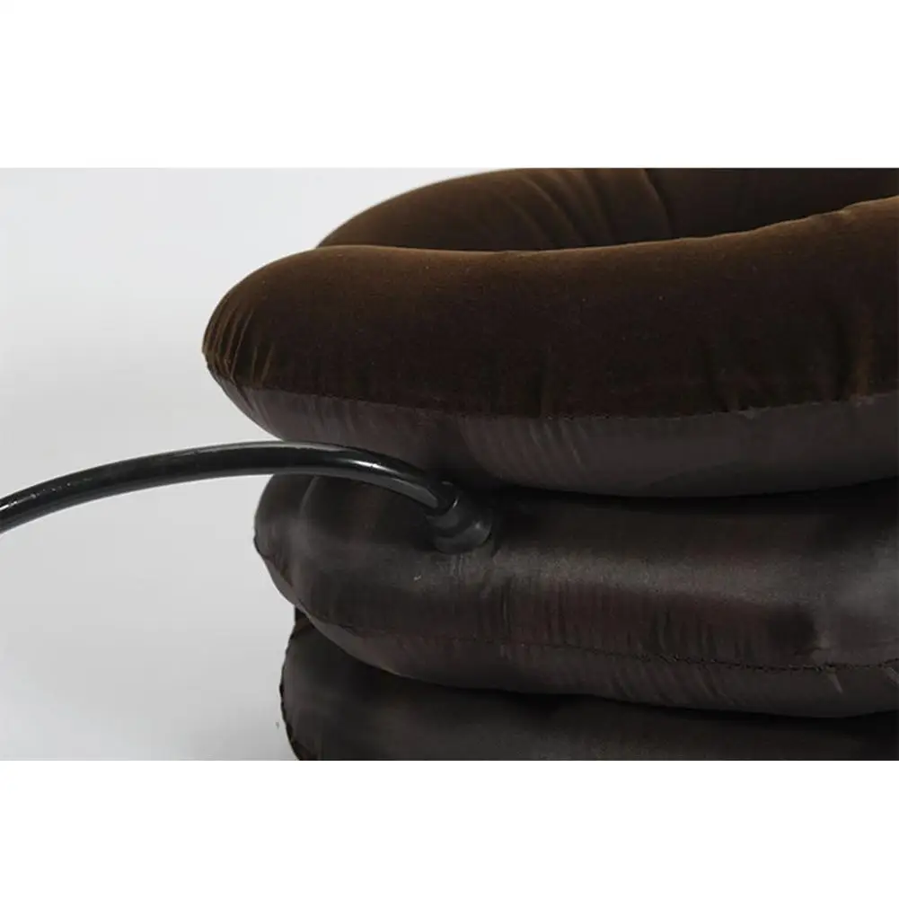 Three-layer Inflatable Neck Massage Pillow Healthcare Neck Relaxation Cervical Device Traction Drop Collar Therapy Pain Relief 9