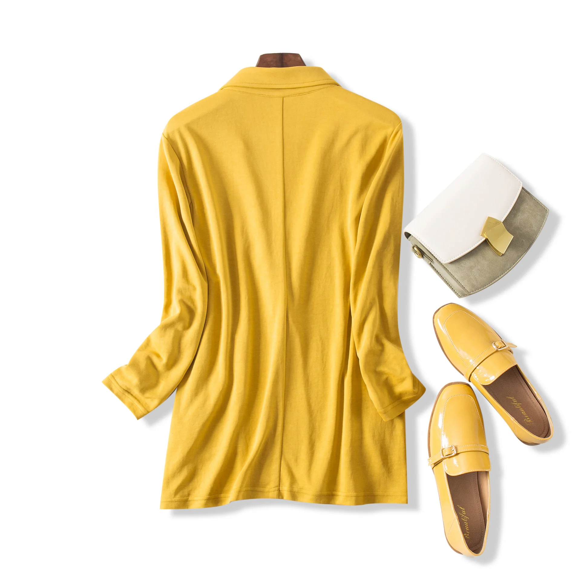 

19 Summer New Style Elegant Commuting! Soft Straight One-Button Loose-Fit Slimming Thin Small Suit Coat Women's