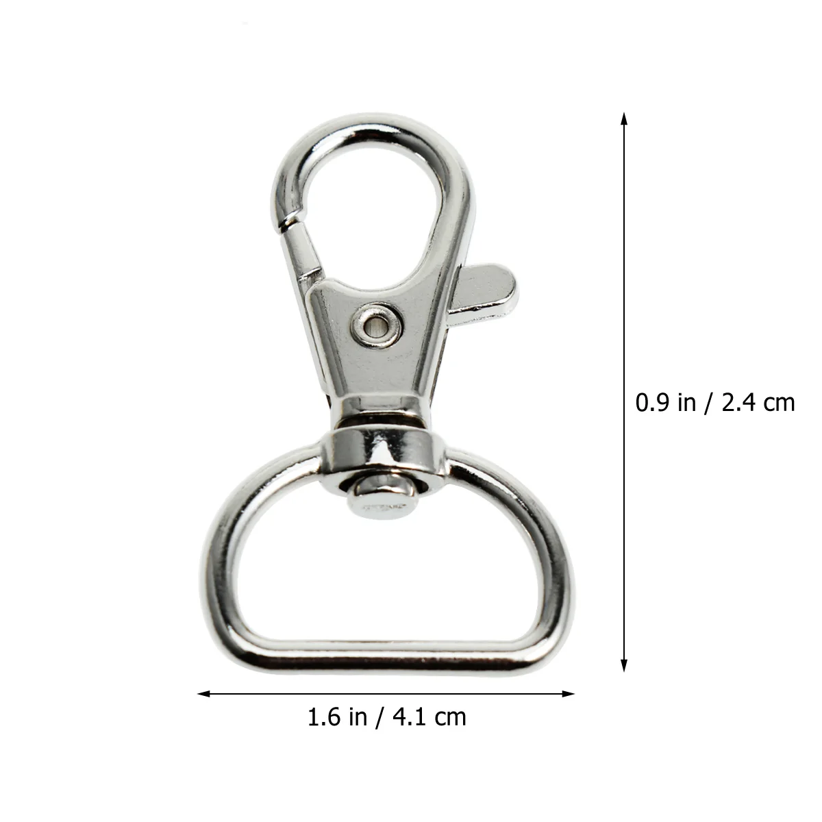 30 шт. 360 градусов поворотный карабин для дома(серебристый
