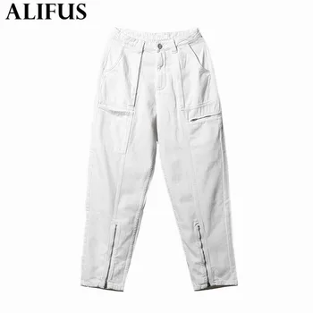 

Fashion Za Women Pant 2020 Wide Leg Pants Side Pockets Hight Waist Joggers Slim Fit Elegant Casual Trousers Pantalones