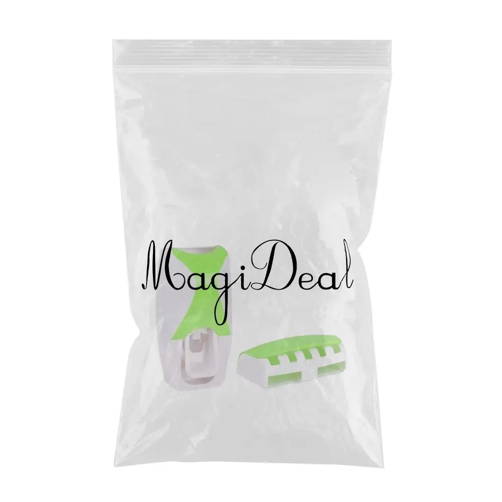 Kids Automatic Toothpaste Dispenser Toothbrush Holder Set Hygienic Economy