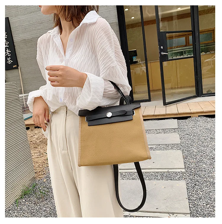 

Internet celebrity oblique satchel summer fashion handbag 2019 new canvas bag