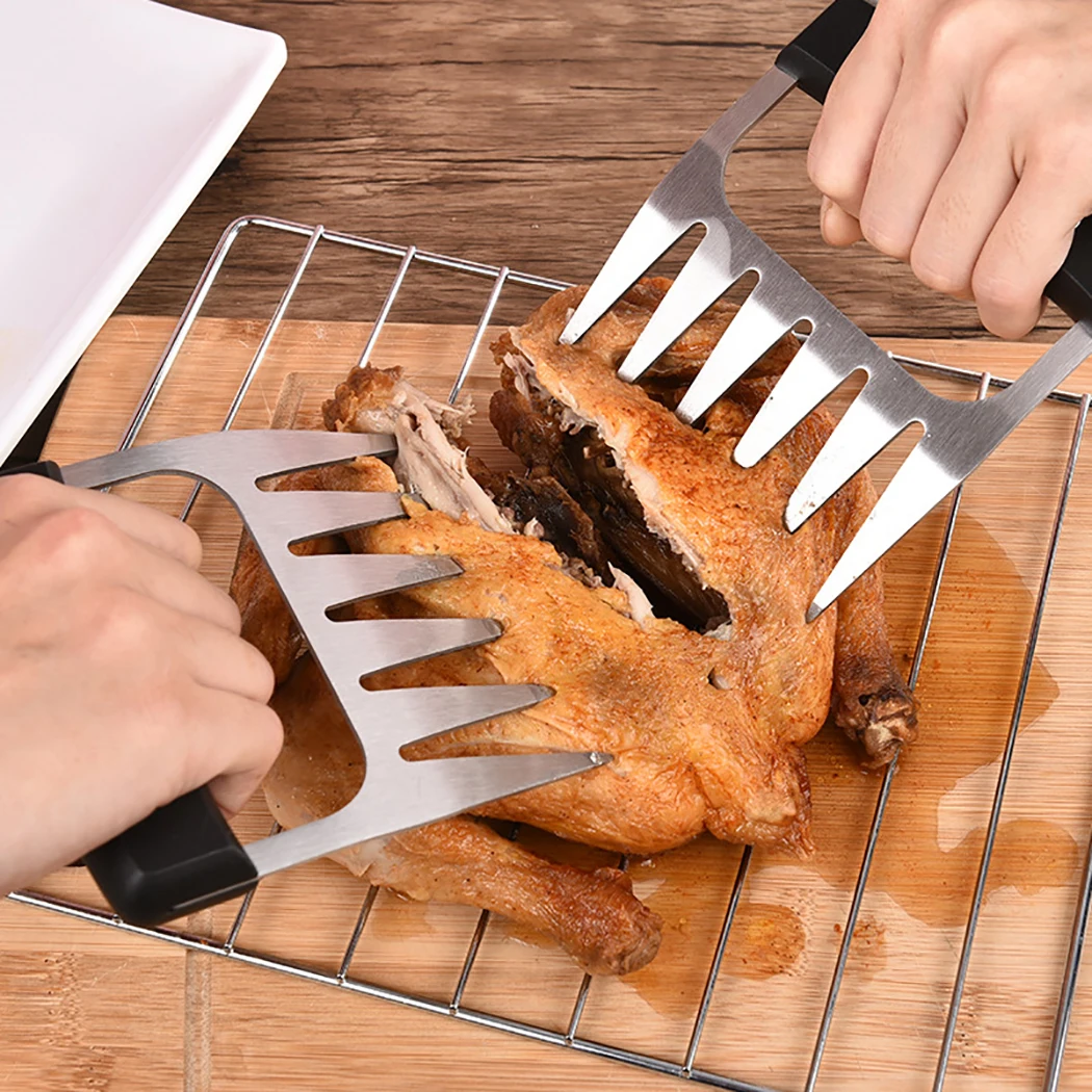 2 шт. барбекю лапы мясо когти тянут курица Шредер свинина обработчик резьбовые вилы барбекю гриль мясо обработчик Кухня вилки инструмент