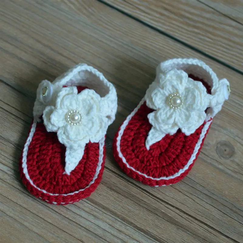 Tongs En Crochet Pour Bebe Sandales D Ete Pour Bebe Sandales En Crochet Avec Petites Fleurs Bouffantes Taille 9cm 10cm 11cm Livraison Gratuite Aliexpress