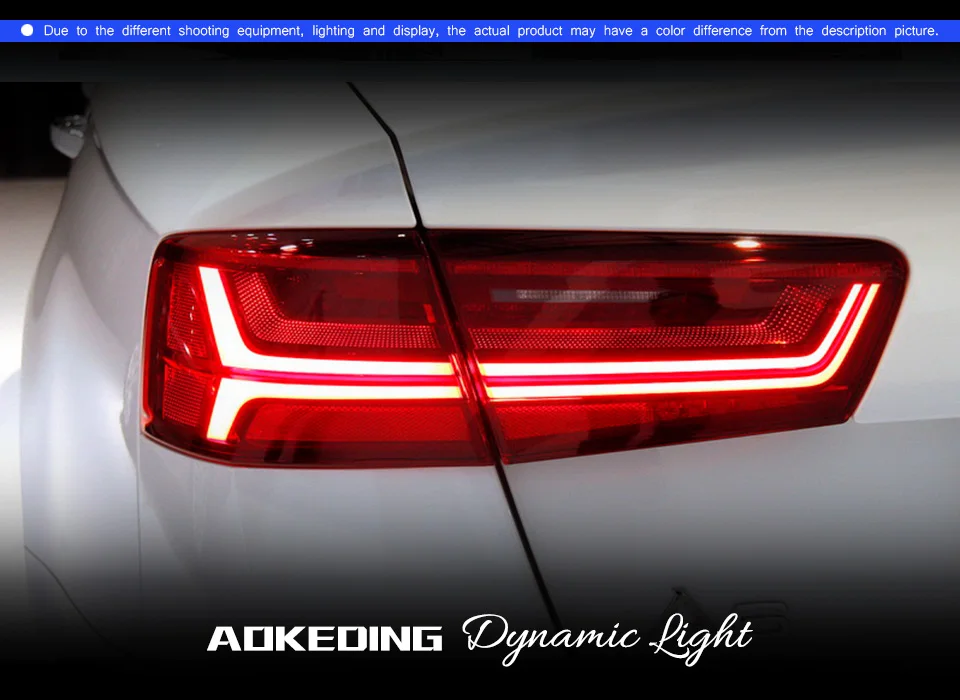 Задний фонарь для автомобиля Audi A6 2012- A6L светодиодный задние фары, противотуманные фары Дневные ходовые огни DRL Тюнинг автомобилей Автомобильные аксессуары