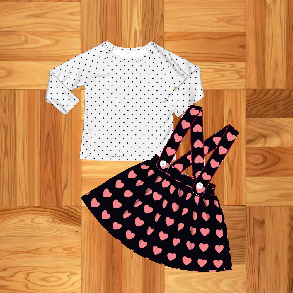 Conice nini/эксклюзивная одежда для малышей; Одежда для девочек; рубашка в полоску с принтом; милая детская одежда на День Святого Валентина; 2GK909-1624-HY