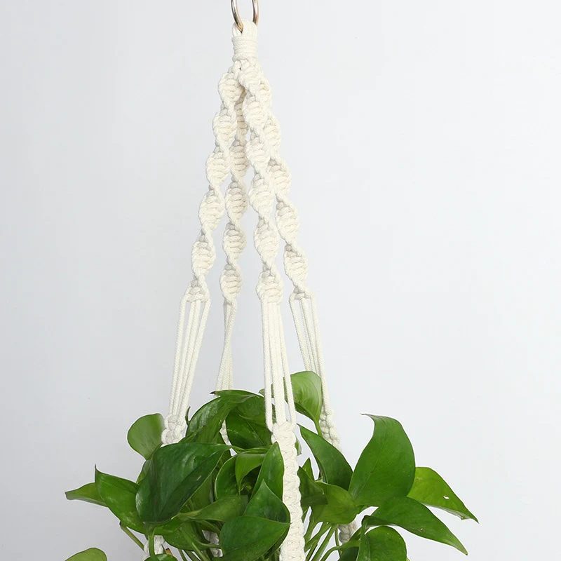 modern home decor jute macrame plant hanger hanging planter