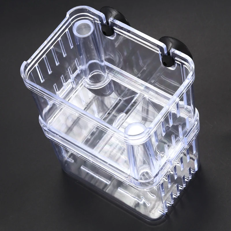 Clear Plastic Aquarium Fish Breeding Box Incubator Isolation