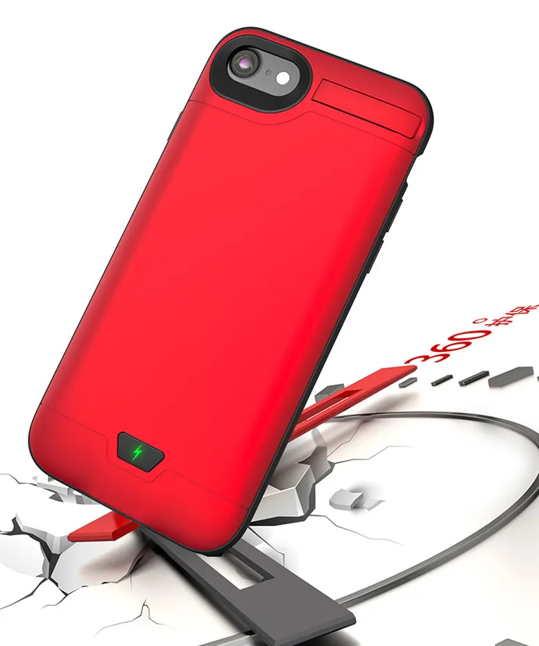 10000mah батарея чехол для iPhone 6 7 8 4,7 дюймов банк питания крышка портативный аккумулятор крышка