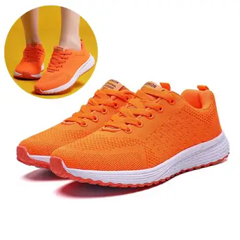 

Orange Sneakers Women Mesh Casual Shoe Tenis Feminino Woman Shoes Moda Mujer 2020 Brand Designer Shoes Pink Green