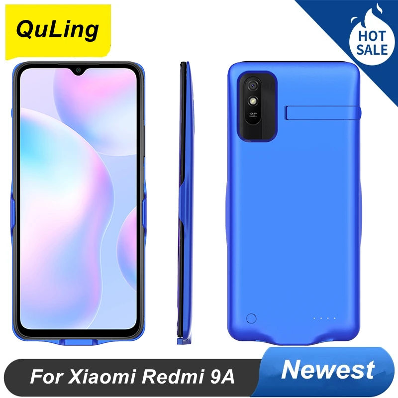 

QuLing для Xiaomi Redmi 9A чехол для аккумулятора 6800 мАч Redmi 9A чехол для аккумулятора внешний аккумулятор для Xiaomi Redmi 9A чехол для аккумулятора
