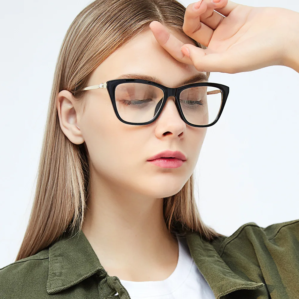 Шикарные женские очки уличная оснастка Леопард Lunette De Vue близорукость оптическая оправа для очков ретро в форме кошачьих глаз прозрачный Gafas De Marca COG120